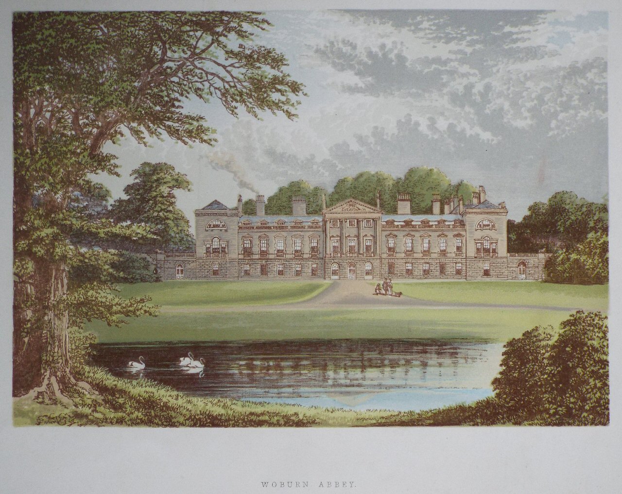 Chromo-lithograph - Woburn Abbey